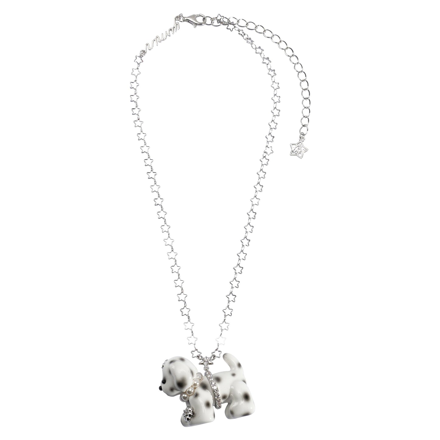 PUPPY NECKLACE / WHITE