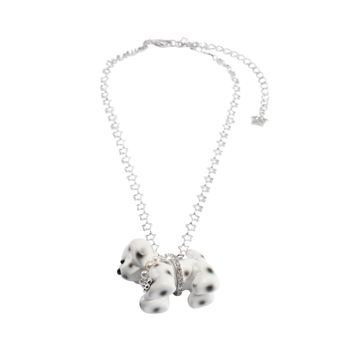 PUPPY NECKLACE / WHITE