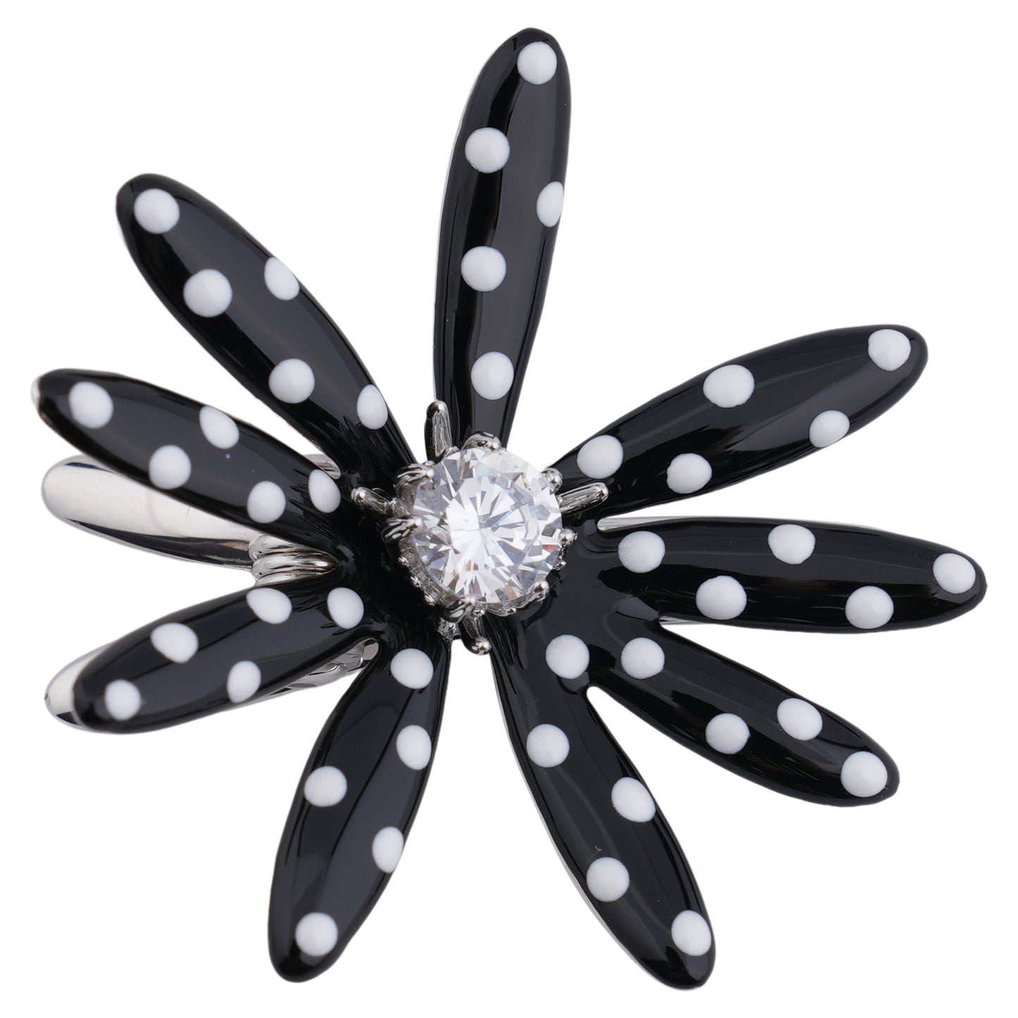 DAISY HAIR PIN / BLACK