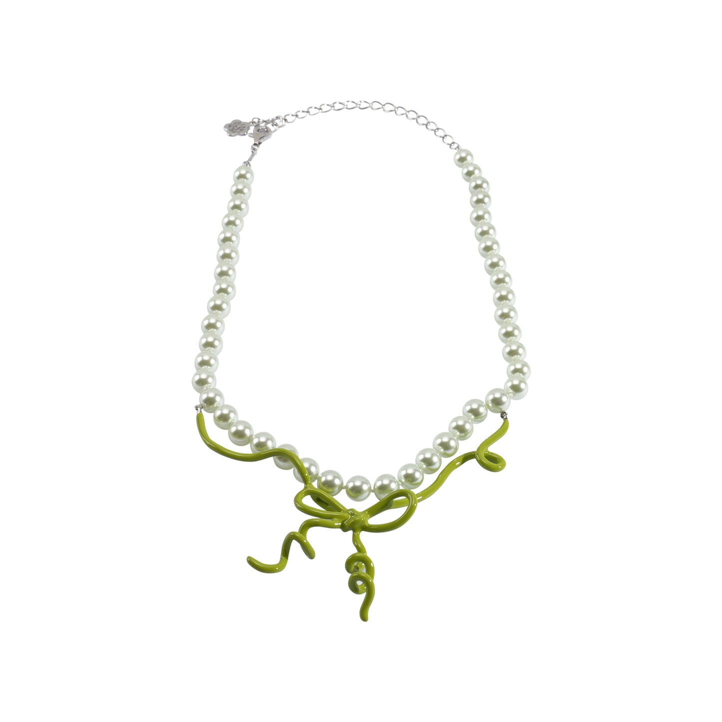 VINES PEARL NECKLACE / GREEN