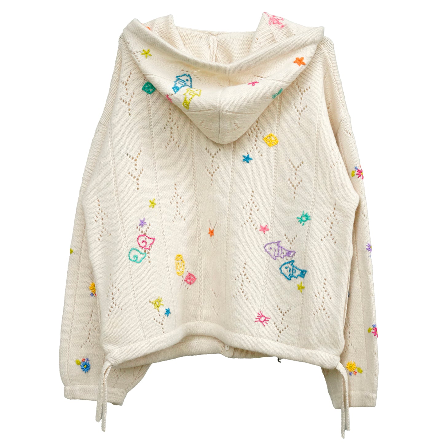 DAISY OVERSIZED HOOD JACKET / CHALK