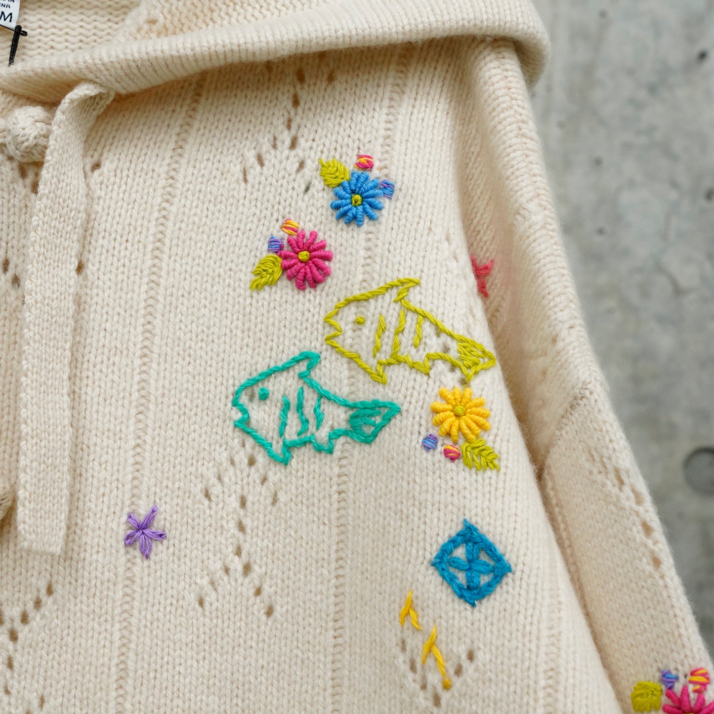 DAISY OVERSIZED HOOD JACKET / CHALK