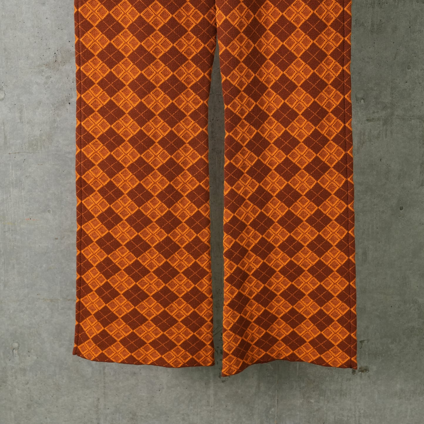 ARGYLE SLIM PANT / ORANGE MULTI