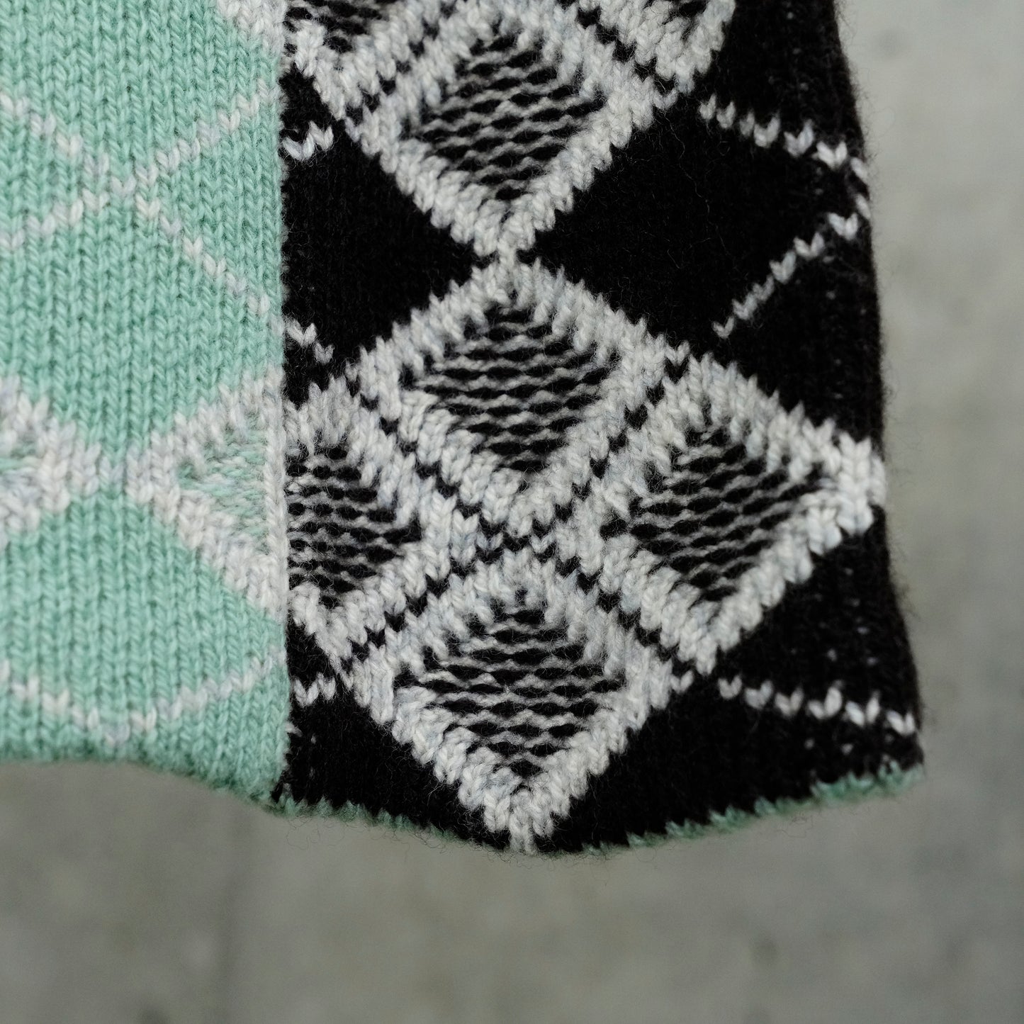 ARGYLE MINI SKIRT / LICHEN