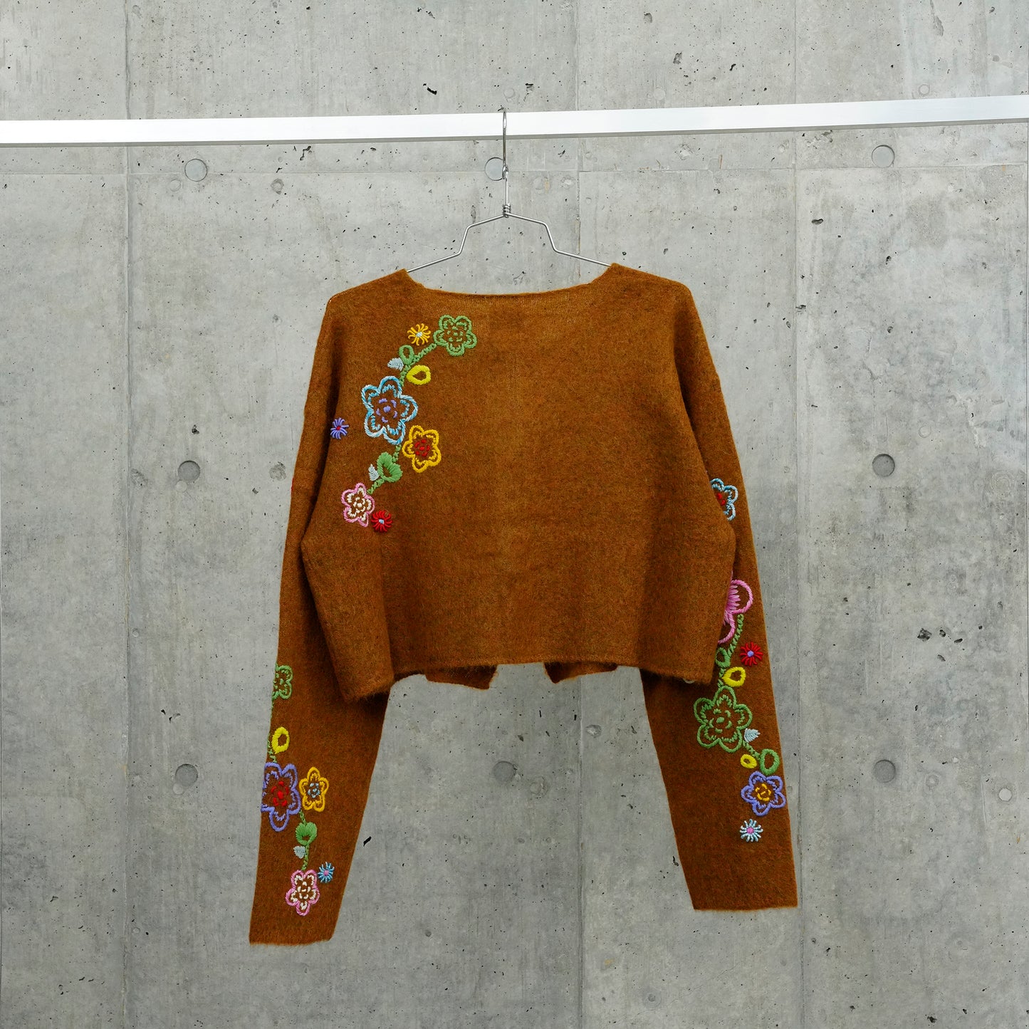 FAFA ALPACA BRAIDED CARDIGAN / OCHRE