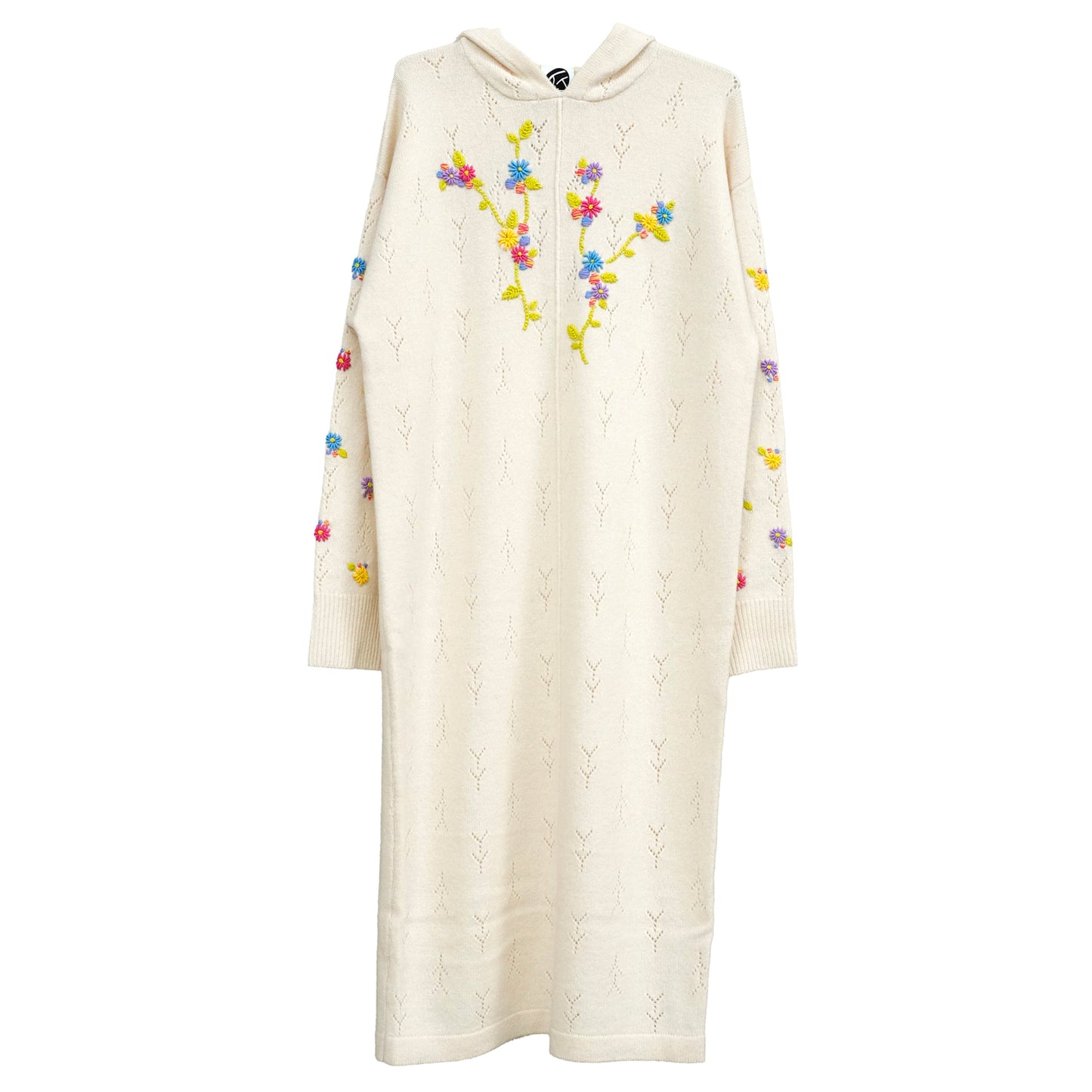 DAISY HOODY MAXI DRESS / CHALK