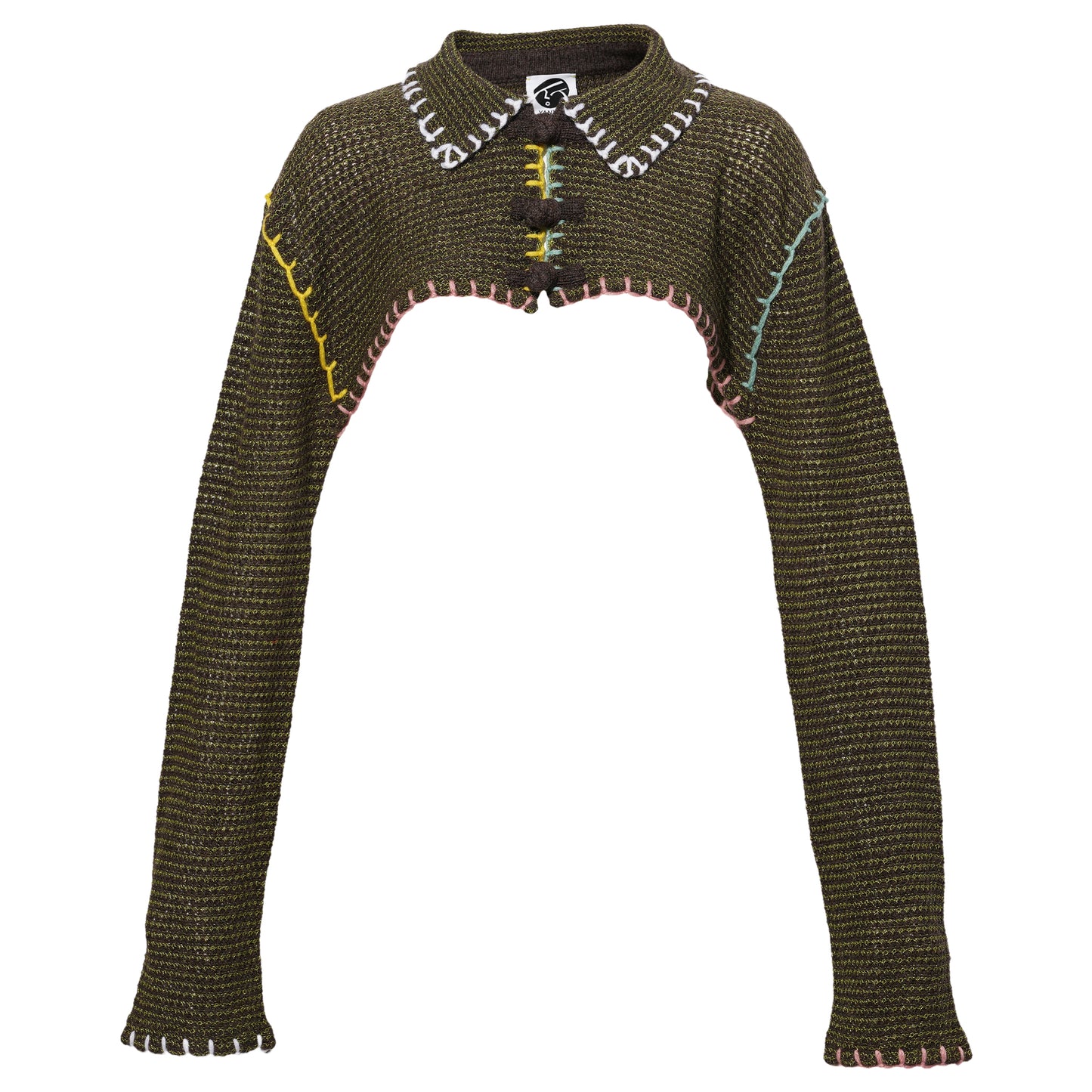 NETTY SHRUG / OLIVE/PORCUPINE