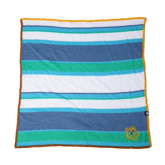 LINEN STRIPE SQUARE / DENIM/PEPPERMINT/WHITE MULTI