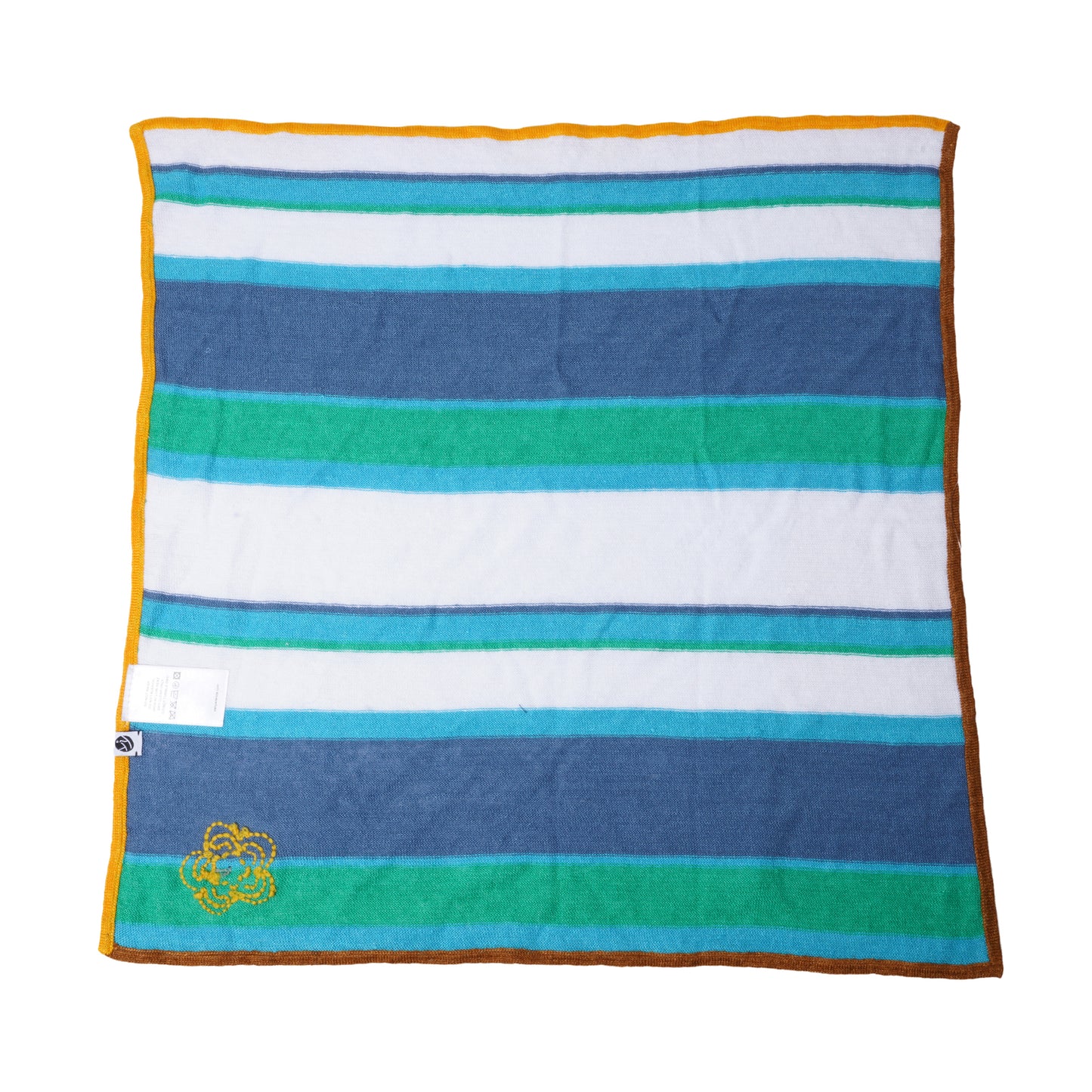 LINEN STRIPE SQUARE / DENIM/PEPPERMINT/WHITE MULTI