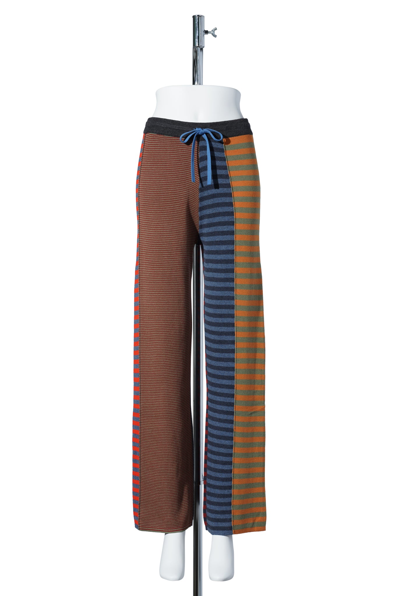 MISMATCH STRIPE PANT / RED MULTI