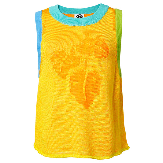 MONSTERA TANK TOP / YELLOW