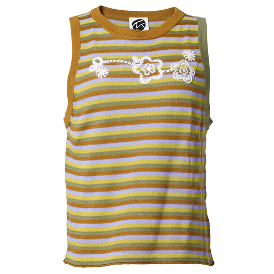 ROMY TANK TOP / ARMY STRIPE