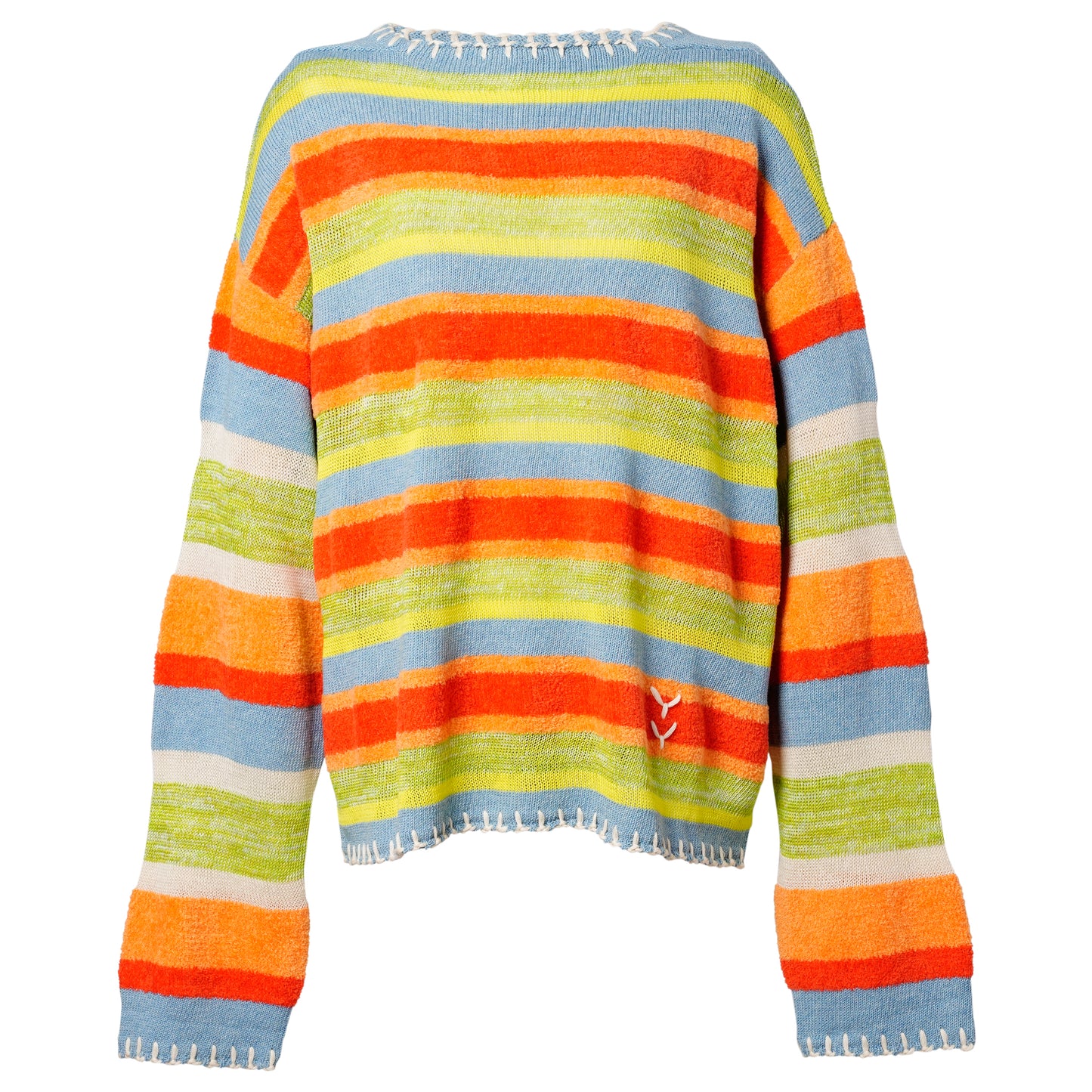 FLOATEE EASY BOATNECK PULLOVER / LIME/RED MULTI