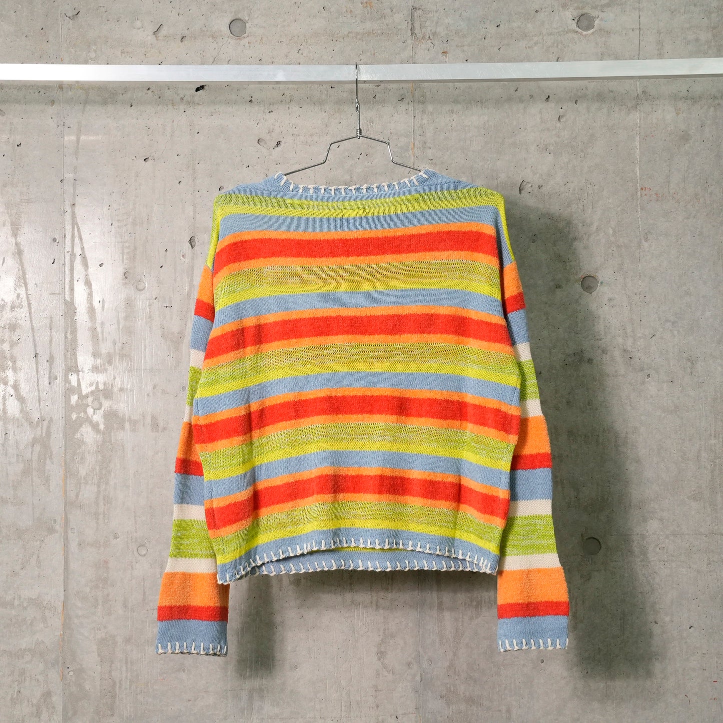 FLOATEE EASY BOATNECK PULLOVER / LIME/RED MULTI