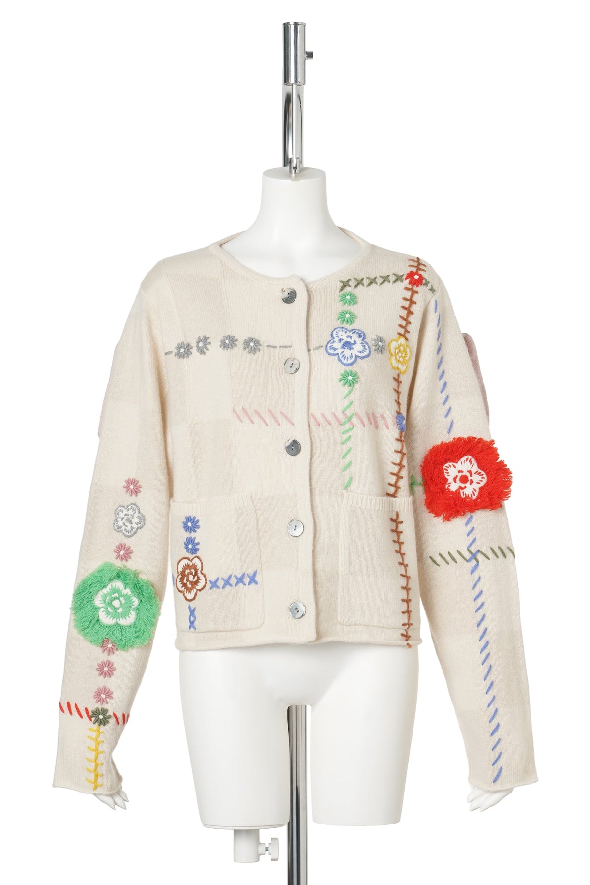 DAISY BOXY JACKET W/ REMOVABLE HOOD / ALMOND/CHALK