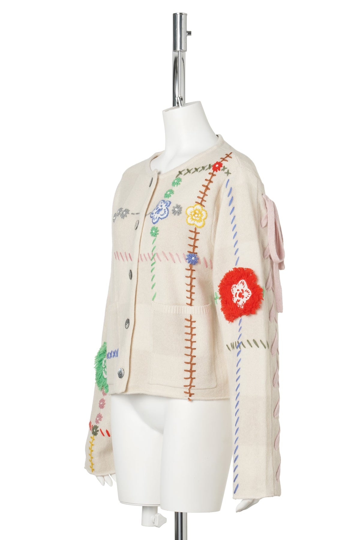 DAISY BOXY JACKET W/ REMOVABLE HOOD / ALMOND/CHALK