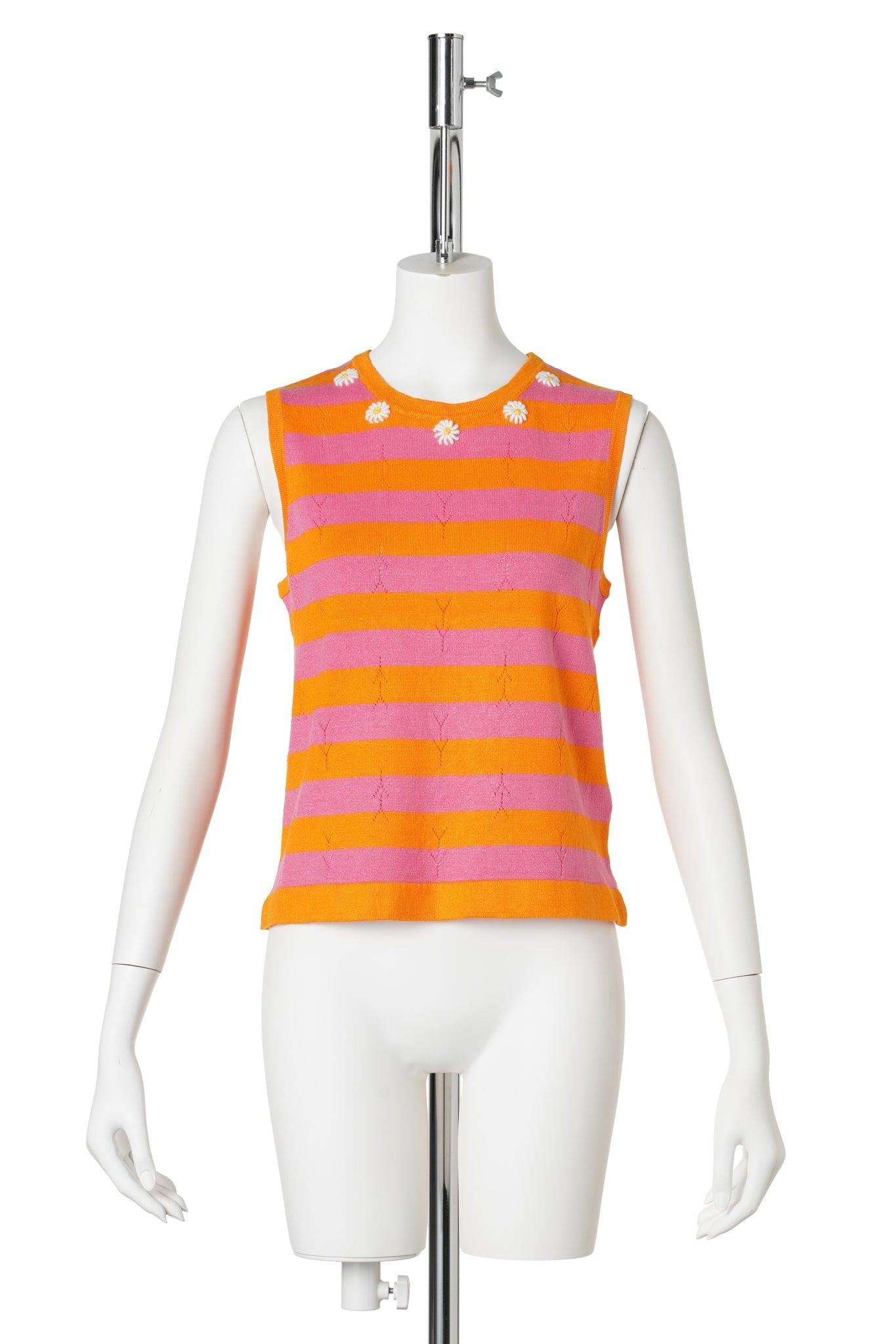 DAISY LINEN TANK / CANDY/ORANGE