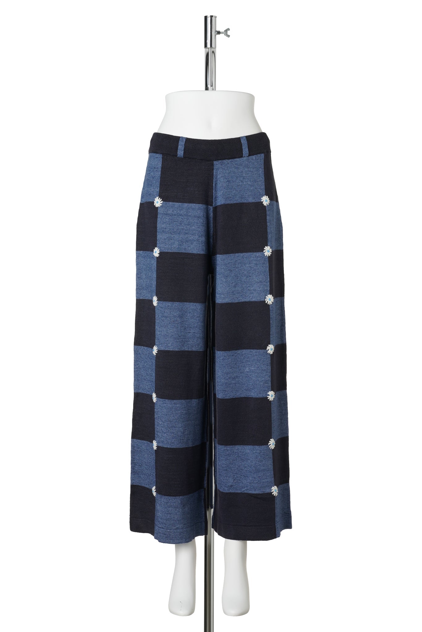 DAISY LINEN CHECK PANT / DENIM