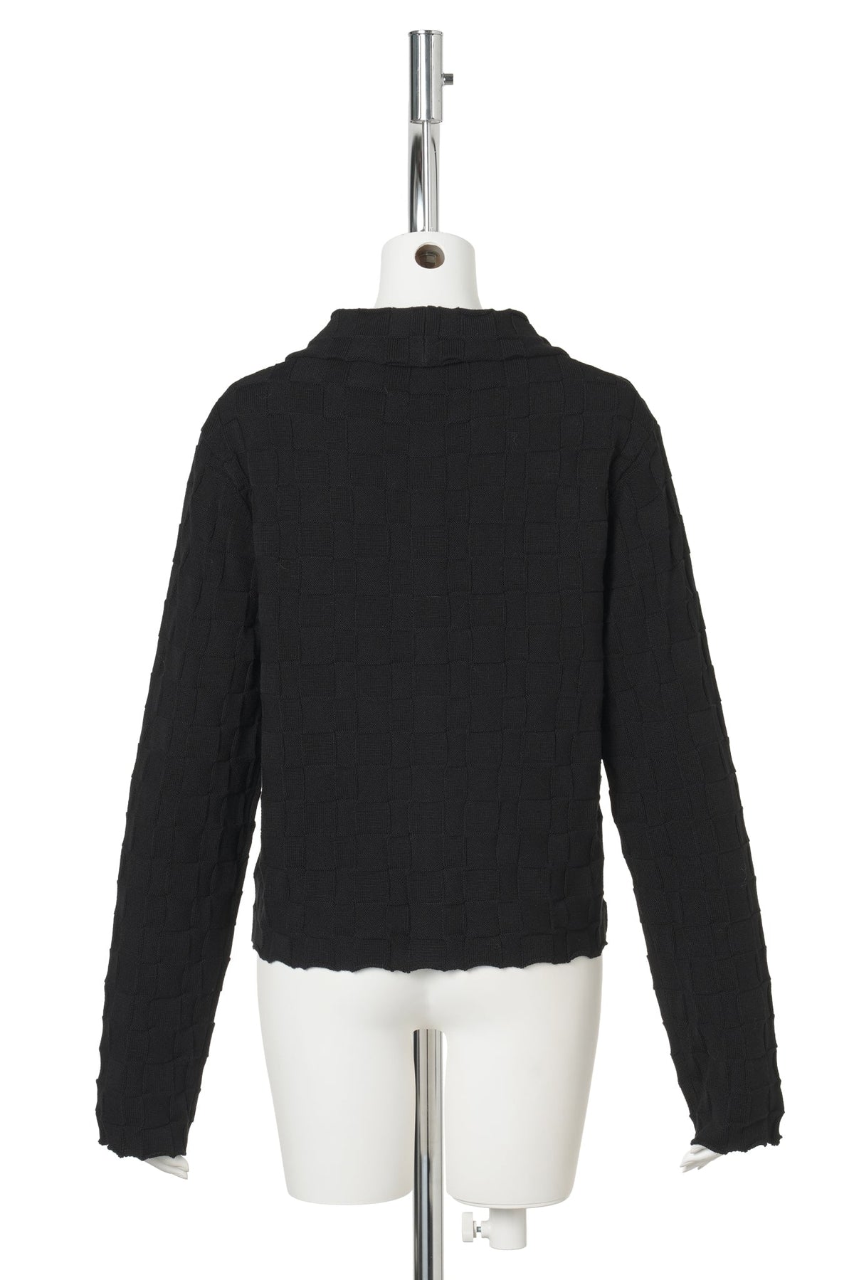 FLORAL CHECK SHRUNKEN JACKET / BLACK