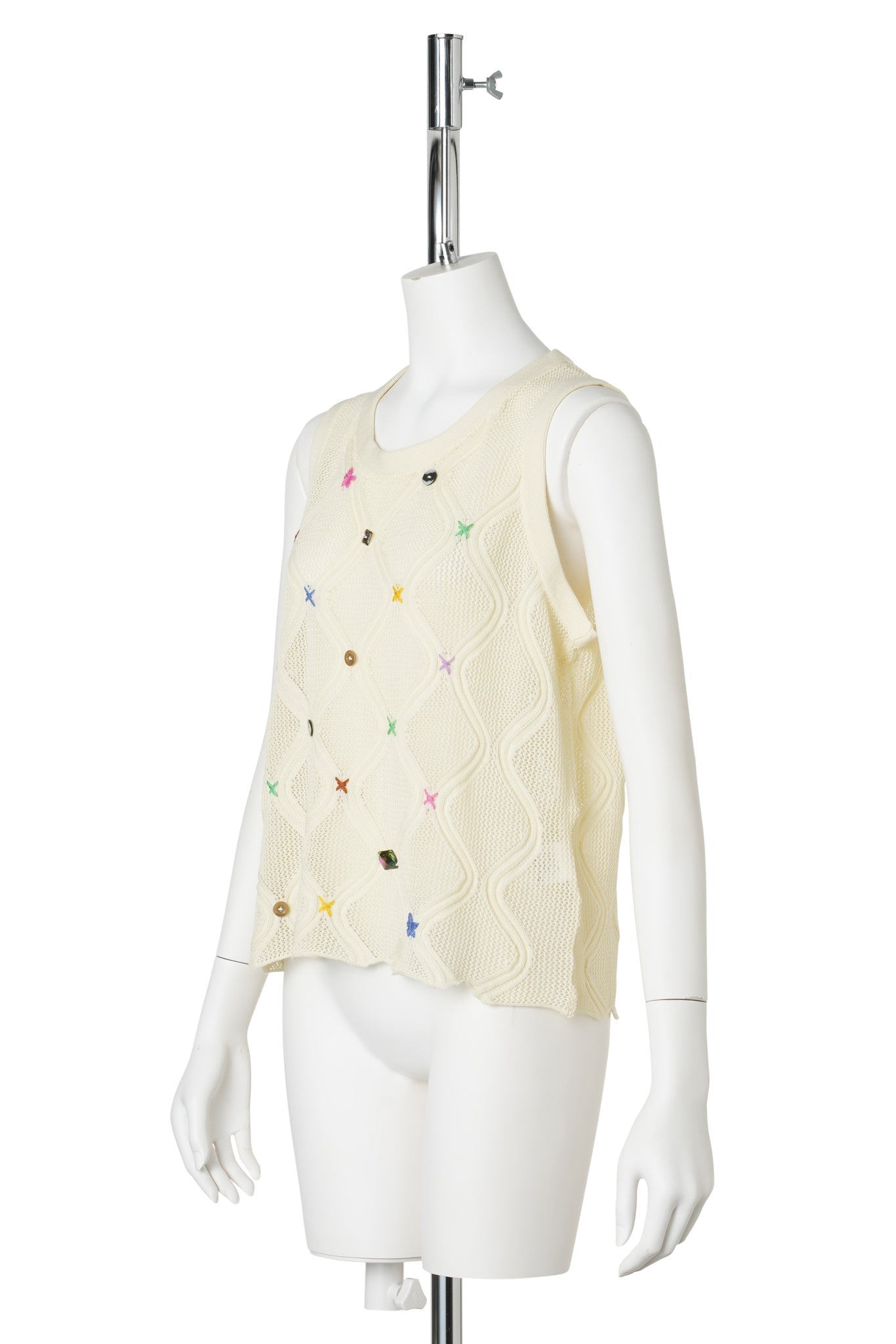 LATTICE TANK / IVORY