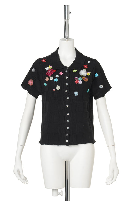 FIREWORKS SS CARDIGAN / BLACK