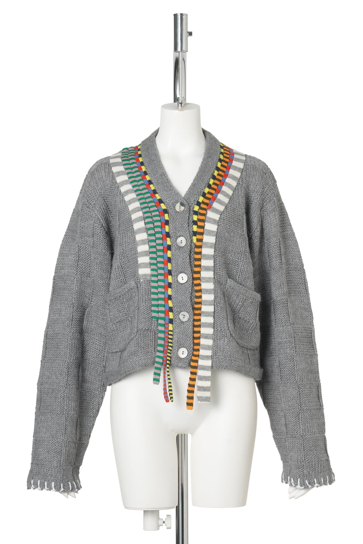 FROSTY VNECK JACKET / GREY