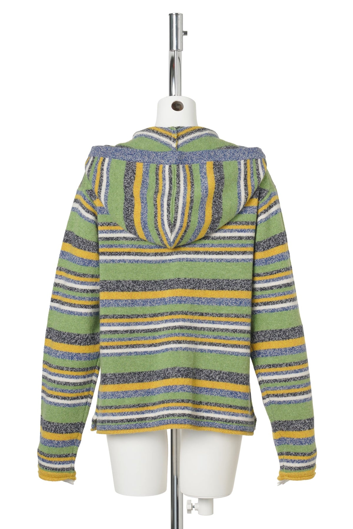 GARDEN STRIPE HOODY / GREEN MULTI STRIPE