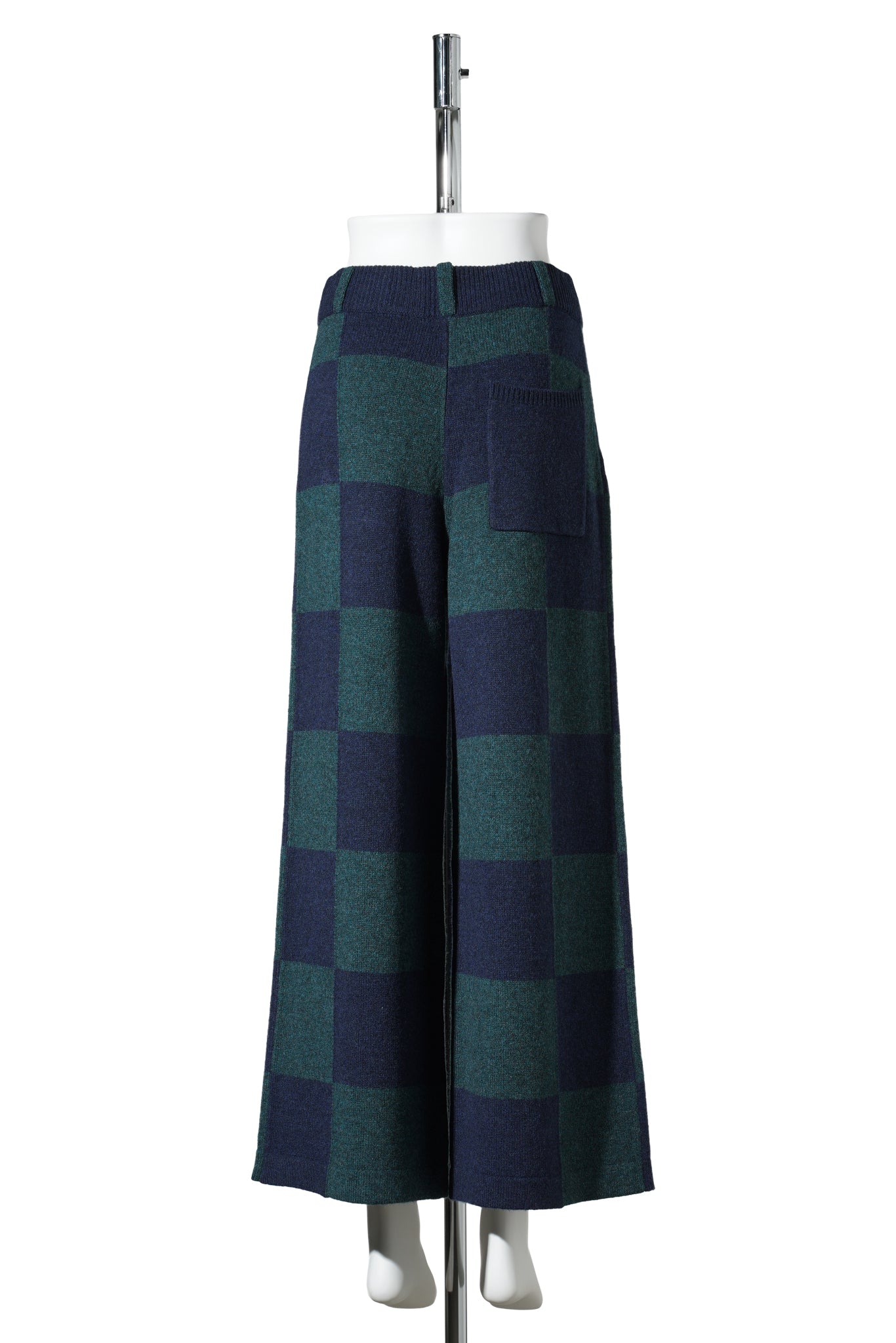 DAISY OVERSIZED CHECKED PANT / NAVY