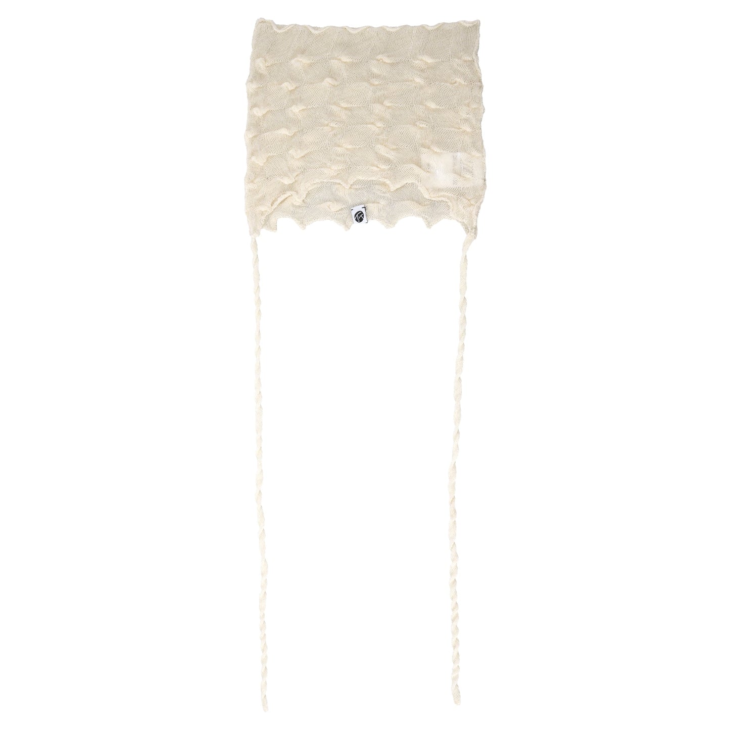 BORLOR MEOW BEANIE WITH STRINGS / IVORY