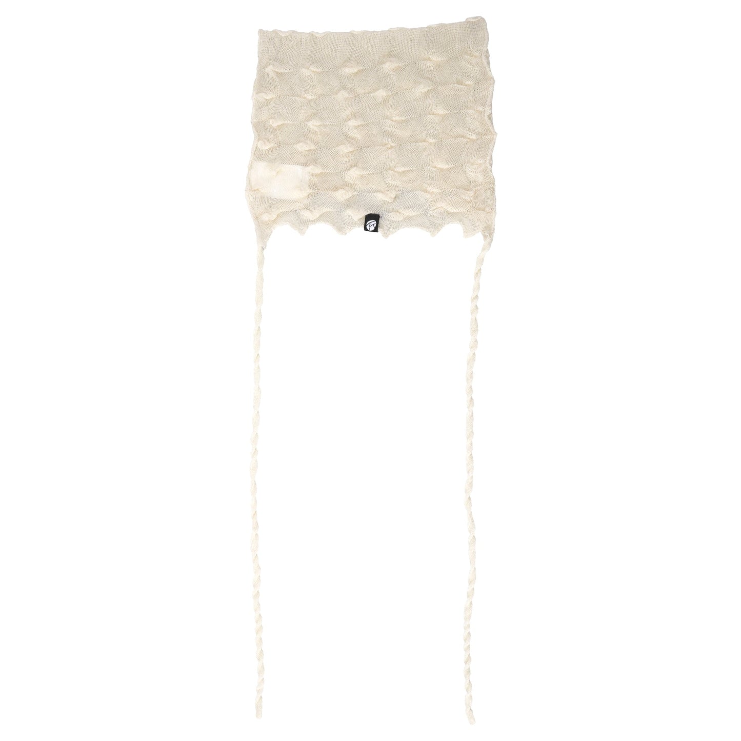 BORLOR MEOW BEANIE WITH STRINGS / IVORY