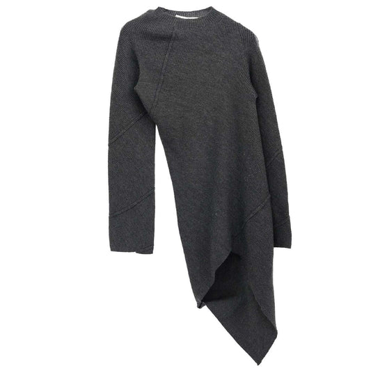 ASSYMMETRY KNIT DRESS / GREY