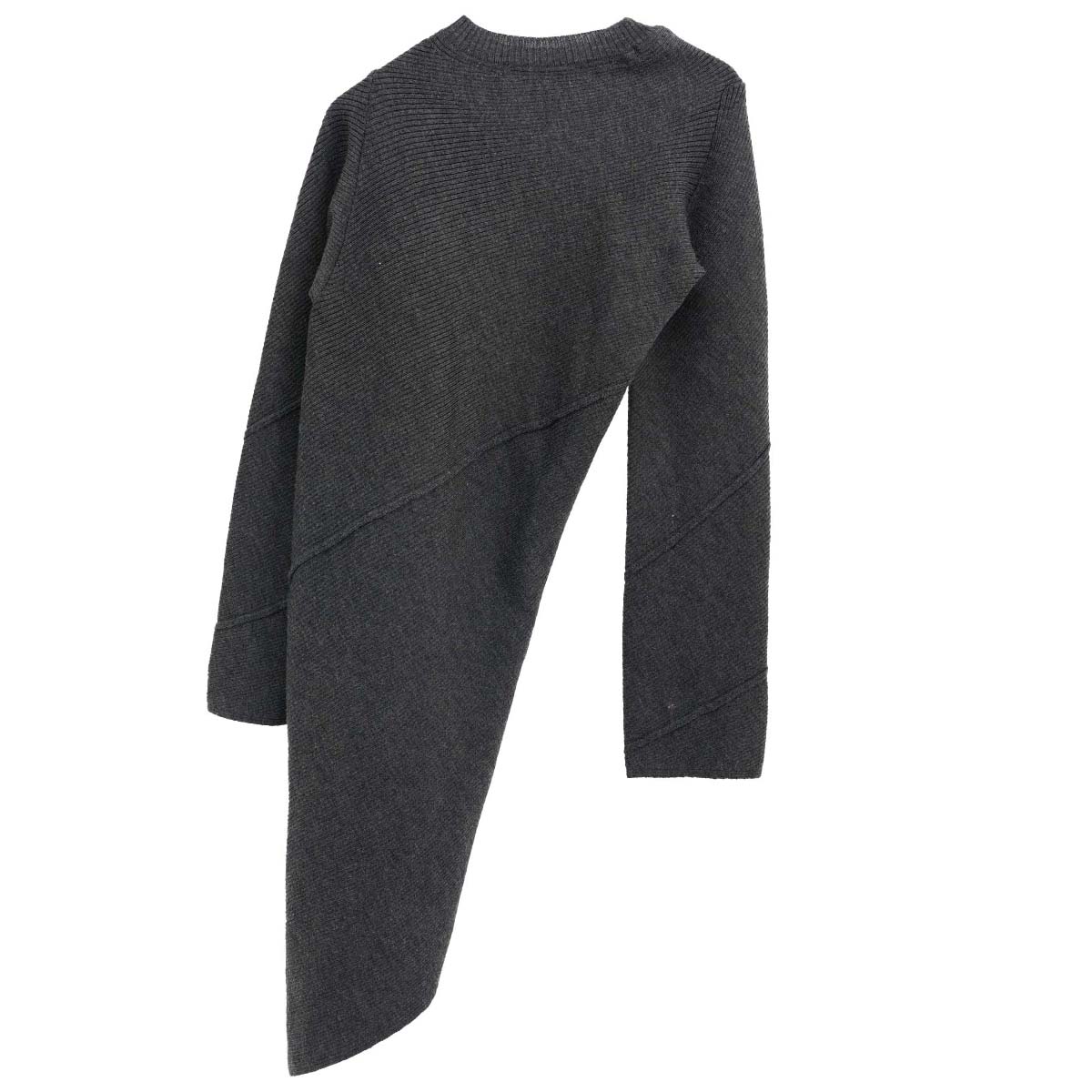 ASSYMMETRY KNIT DRESS / GREY