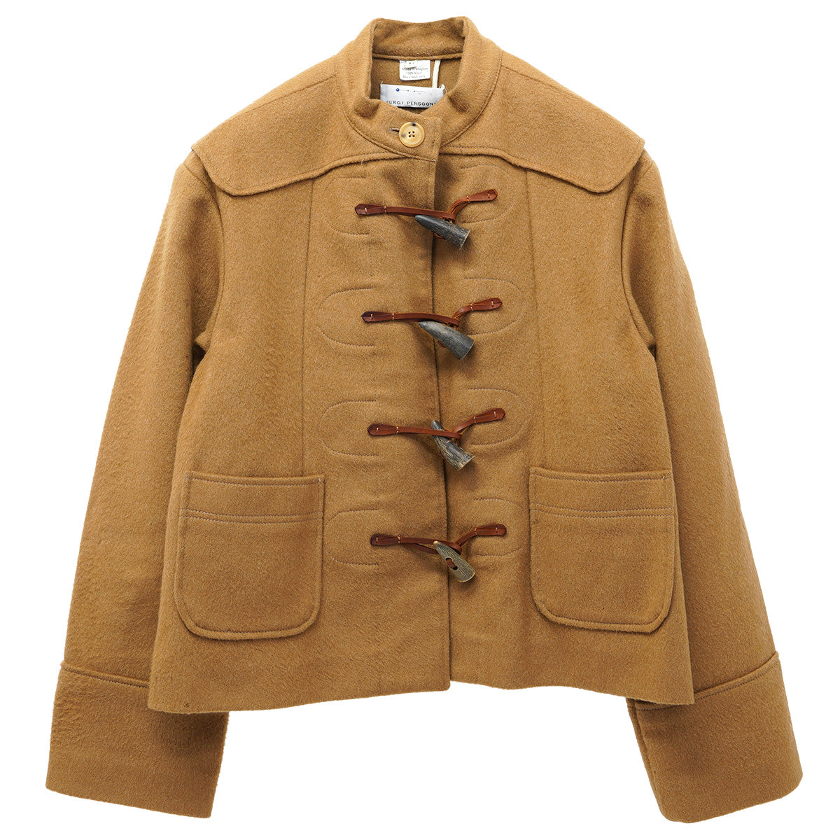 SHORT DUFFLE COAT / CAMEL