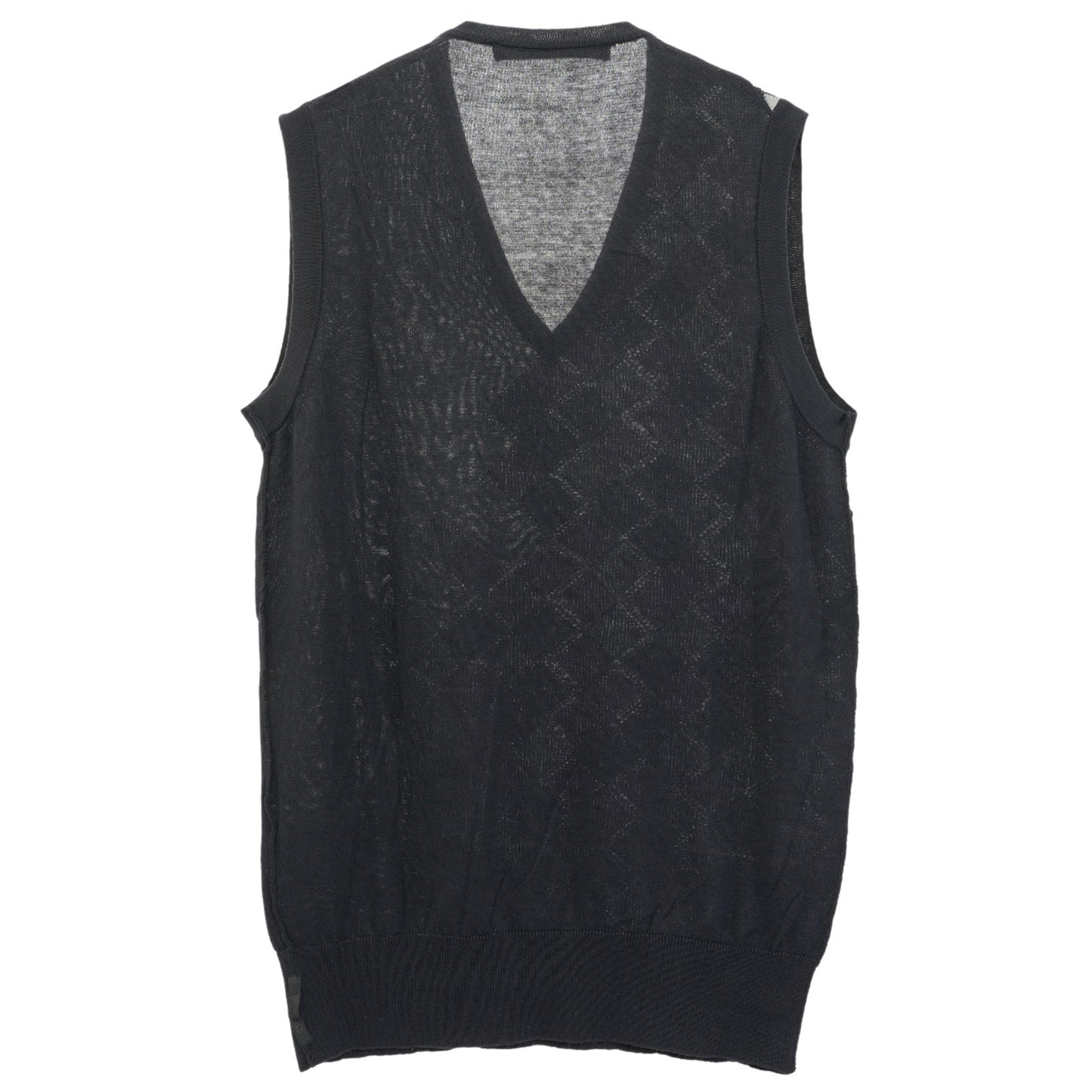 SLEEVELESS SWEATER / BLACK