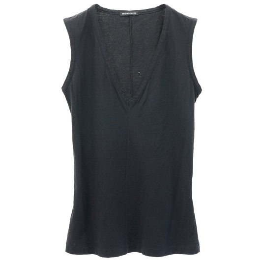 V-NECK SLEEVELESS TOP / BLACK