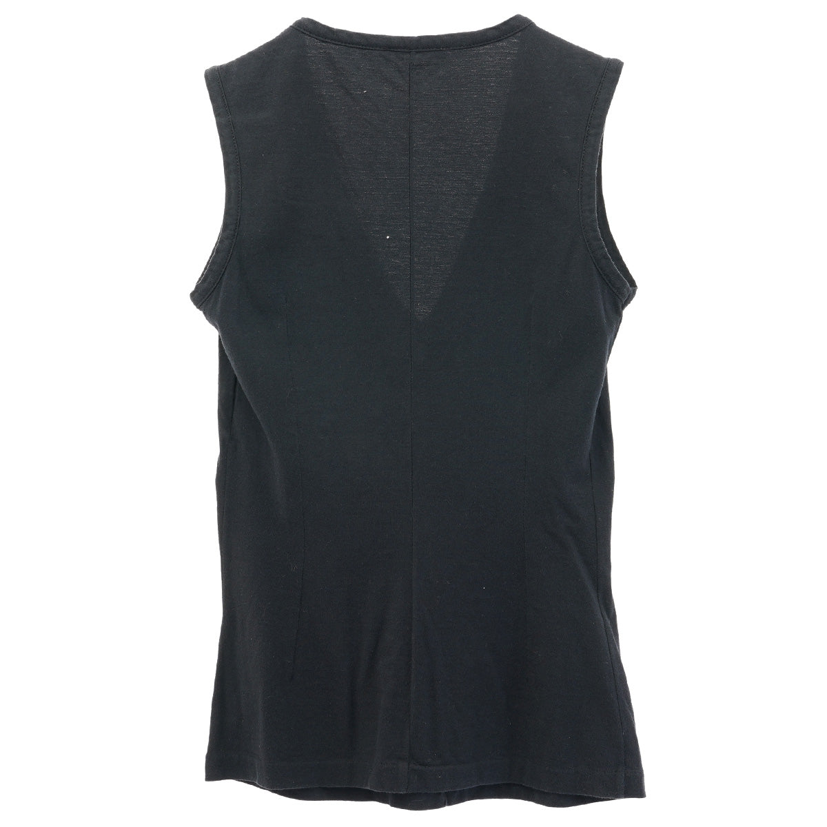 V-NECK SLEEVELESS TOP / BLACK