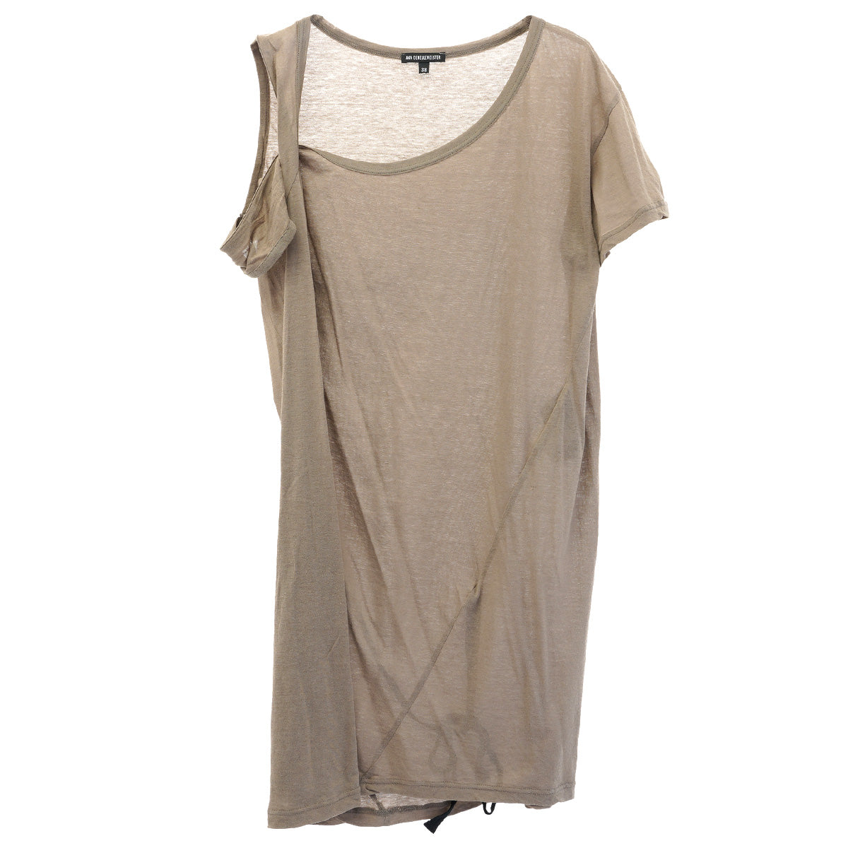 ASYMMETRY DRESS / BEIGE