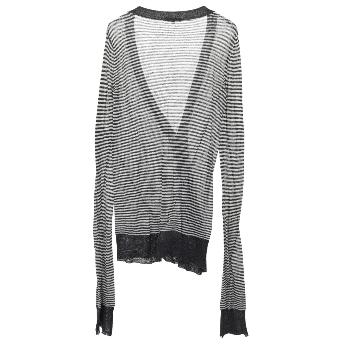 STRIPE CARDIGAN / BLACK&WHITE