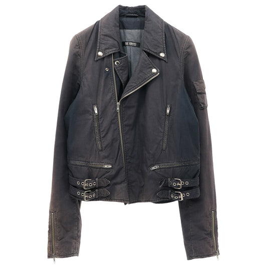 COTTON BIKER JACKET / BLACK