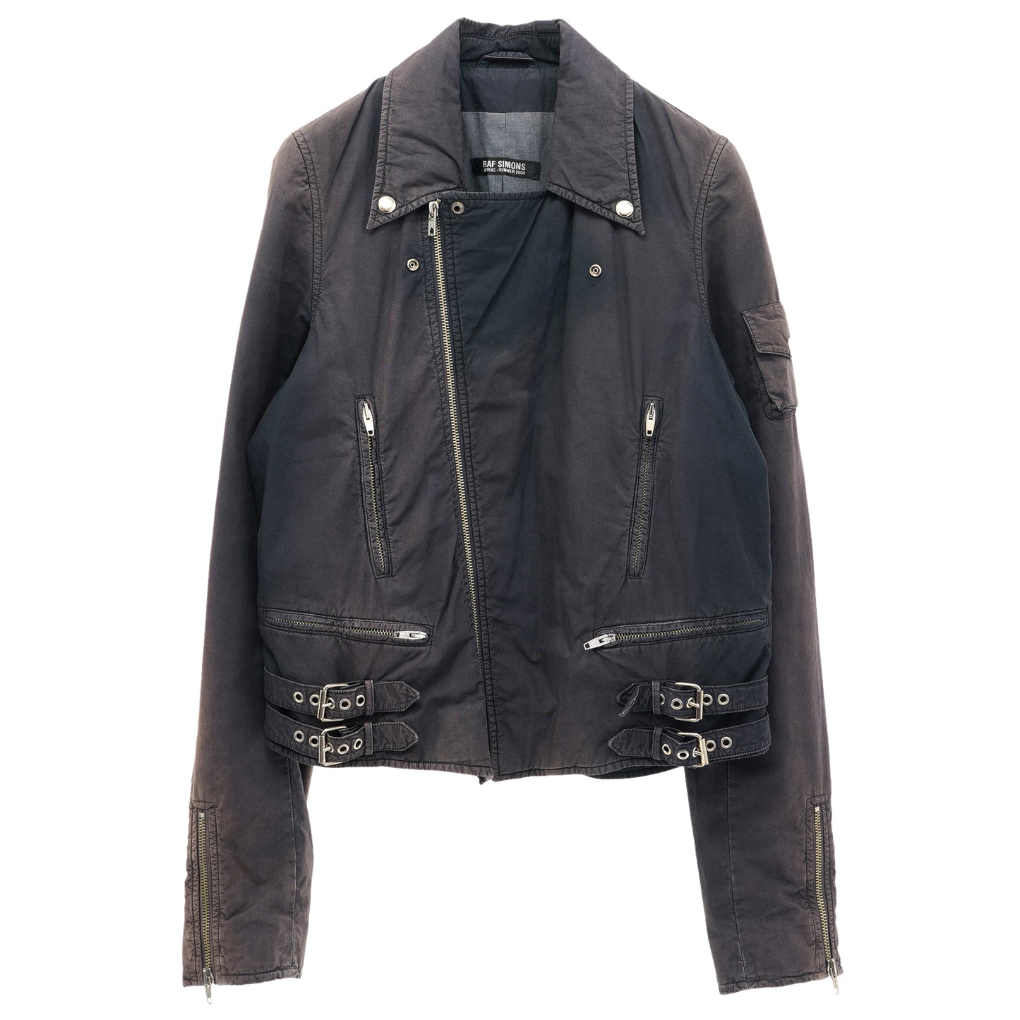 COTTON BIKER JACKET / BLACK