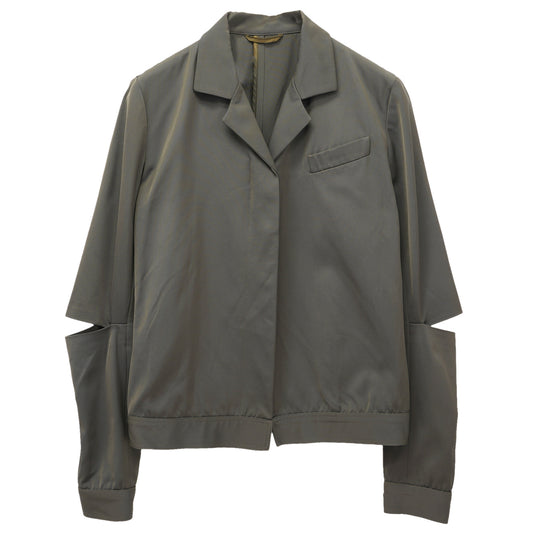 SLIT ELBOW BLOUSON / GREY