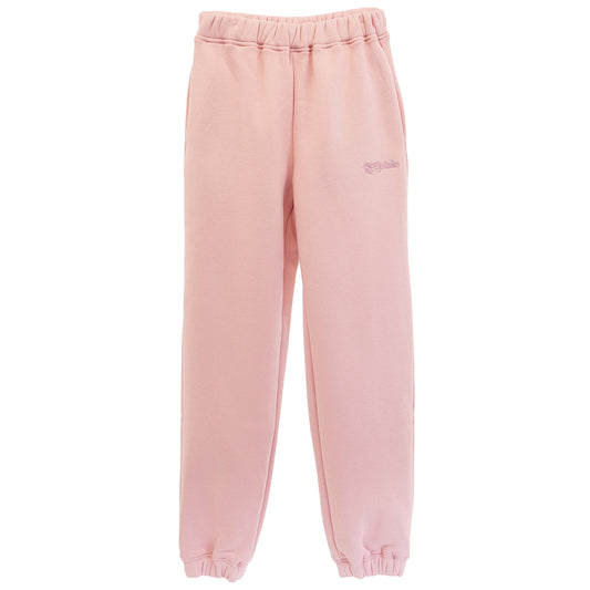 FLORAL LOGO SWEATPANTS / PINK