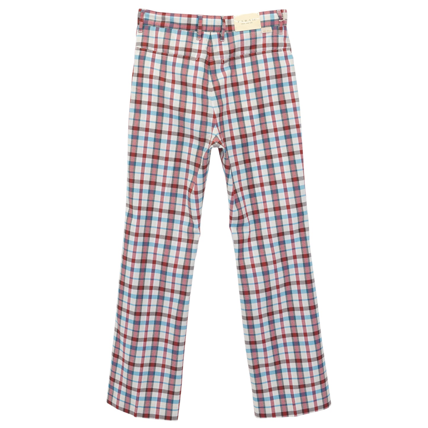 FLARE PANTS SOUVENIR CHECK / RED