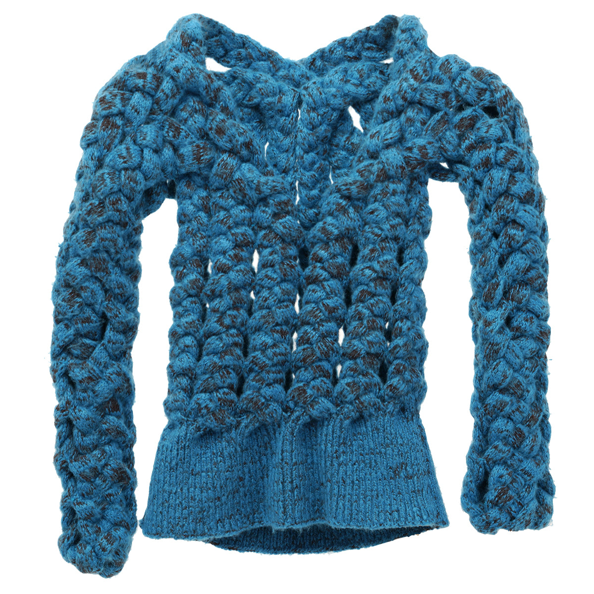 WIDER SWEATER / MOHAIR TEAL