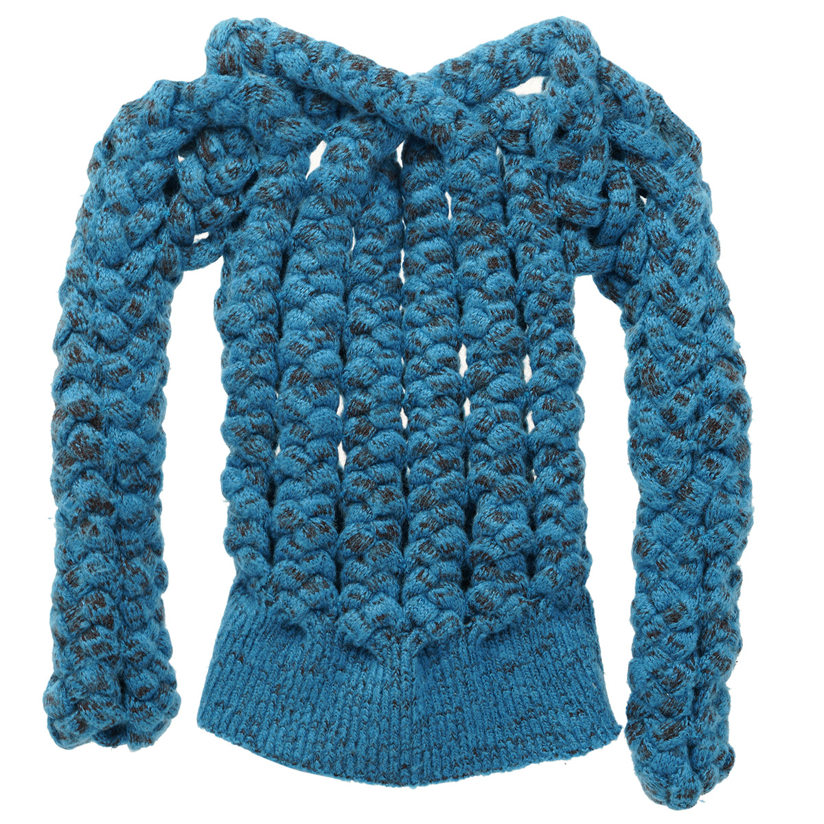 WIDER SWEATER / MOHAIR TEAL