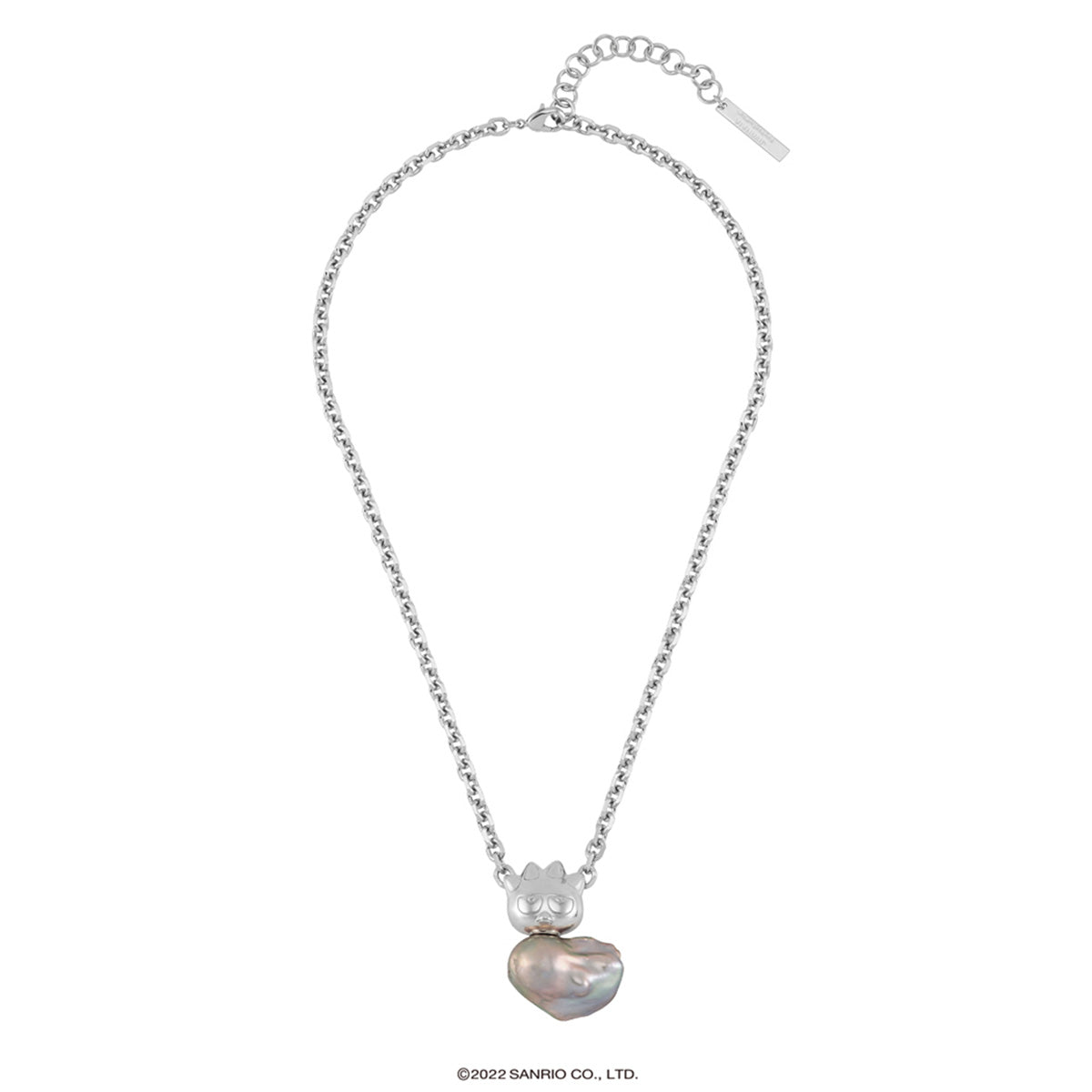 BAD BADTZU-MARU PET PEARL NECKLACE / PALLADIUM