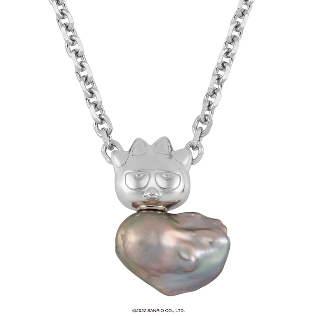 BAD BADTZU-MARU PET PEARL NECKLACE / PALLADIUM