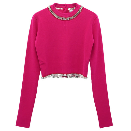 PULL ROUND NECK PULL / P659:PINK